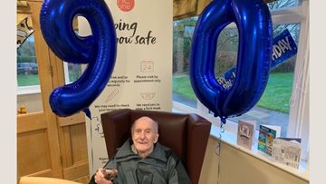 90th birthday celebrations at Poulton-le-Fylde care home
